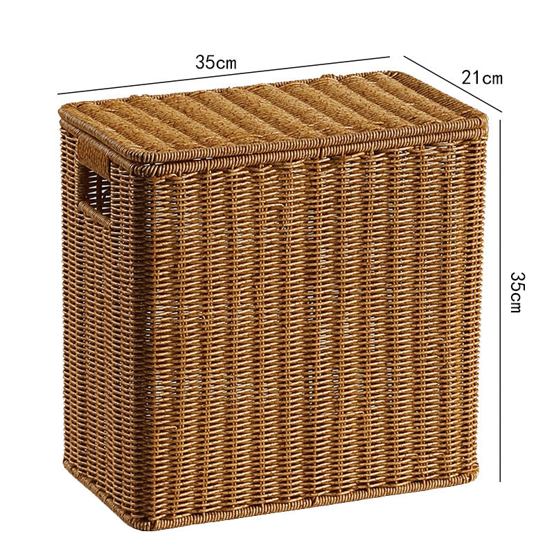 Handcrafted Rectangular Wicker Storage Box