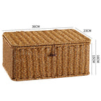 Handcrafted Rectangular Wicker Storage Box