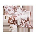 Decorative Throw Blanket with Floral Design Vinantica