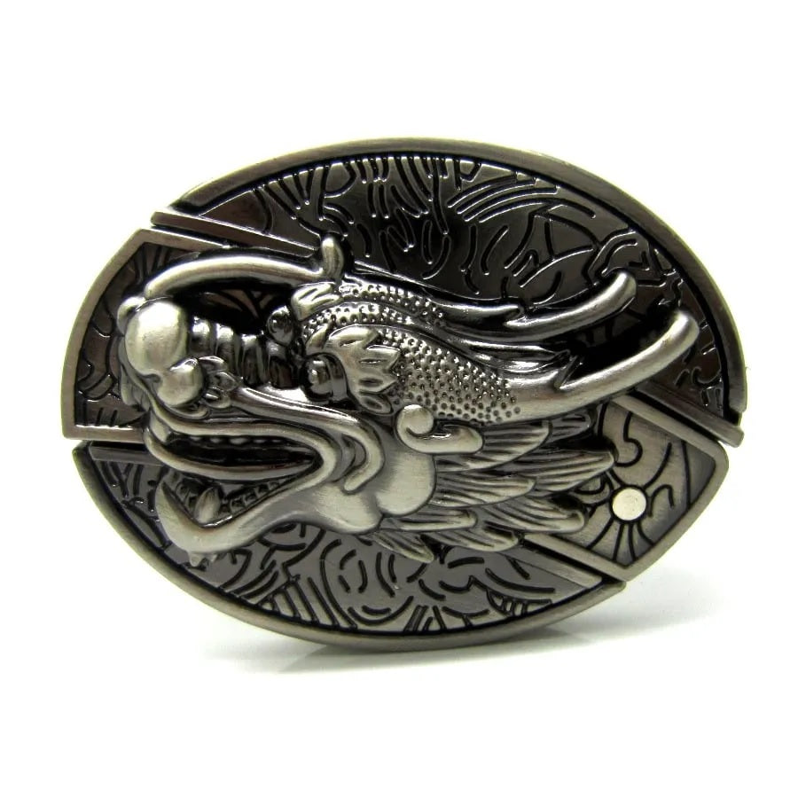 Men's Leather Punk Belt | Vintage Metal Buckle Designs