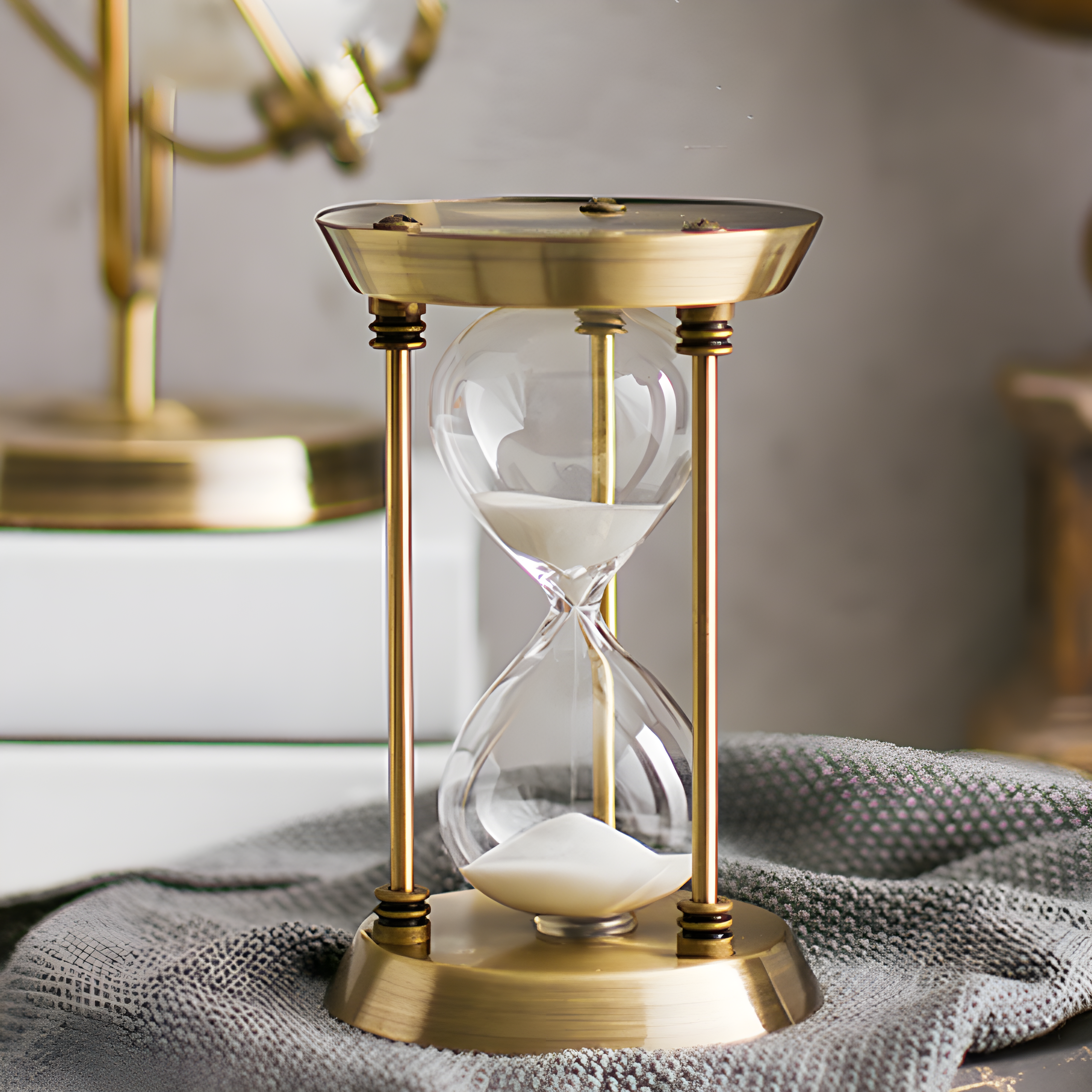 Retro Metal Hourglass