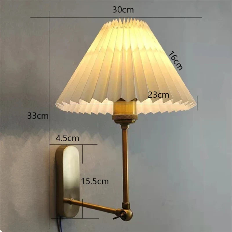 Modern Rotatable Wall Lamp – LED Origami Lampshade for Bedroom, Living Room, and Bathroom Decoration