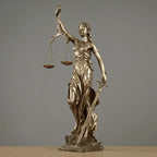ERMAKOVA European antique bronze Greek goddess of justice statue Fair Angels resin sculpture ornaments desktop home decoration gift