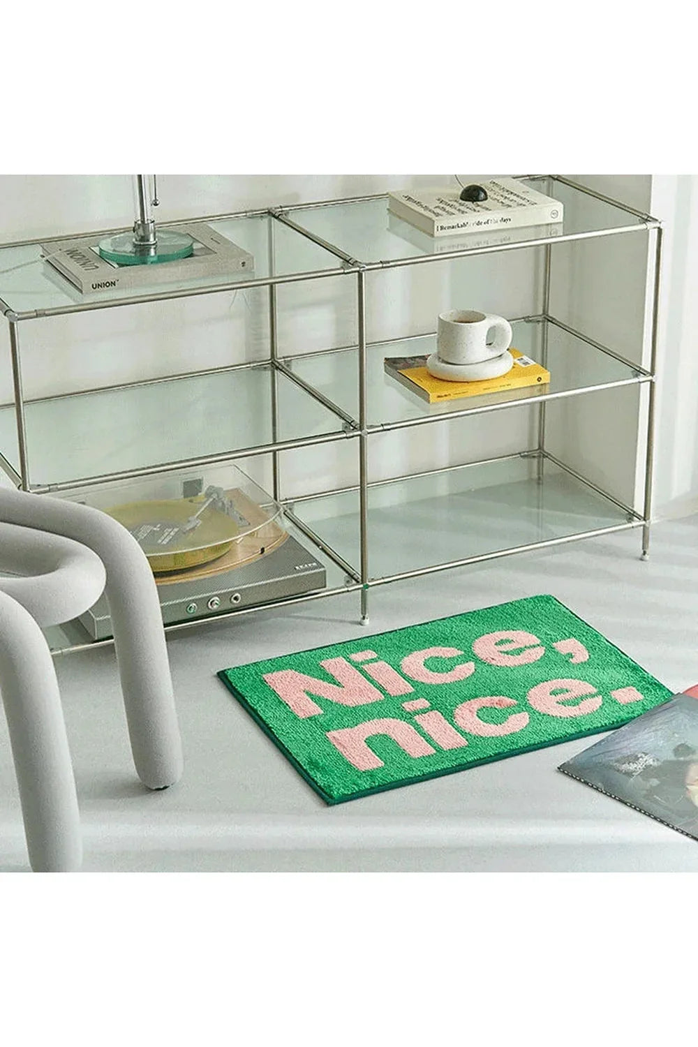 minimalist area rug