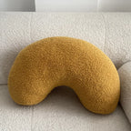 Nordic Bouclé Abstract Cushion – Minimalist Plush Pillow | Vinantica