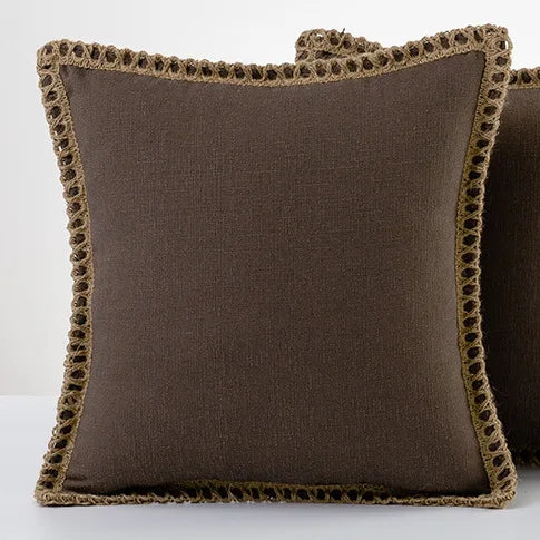 Colorful pillowcases in French style