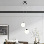 Modern Glass LED Pendant Light – Nordic Style Hanging Lamp for Living Room, Bedroom, Restaurant, and Bar, 220V AC, Indoor Lighting Fixture