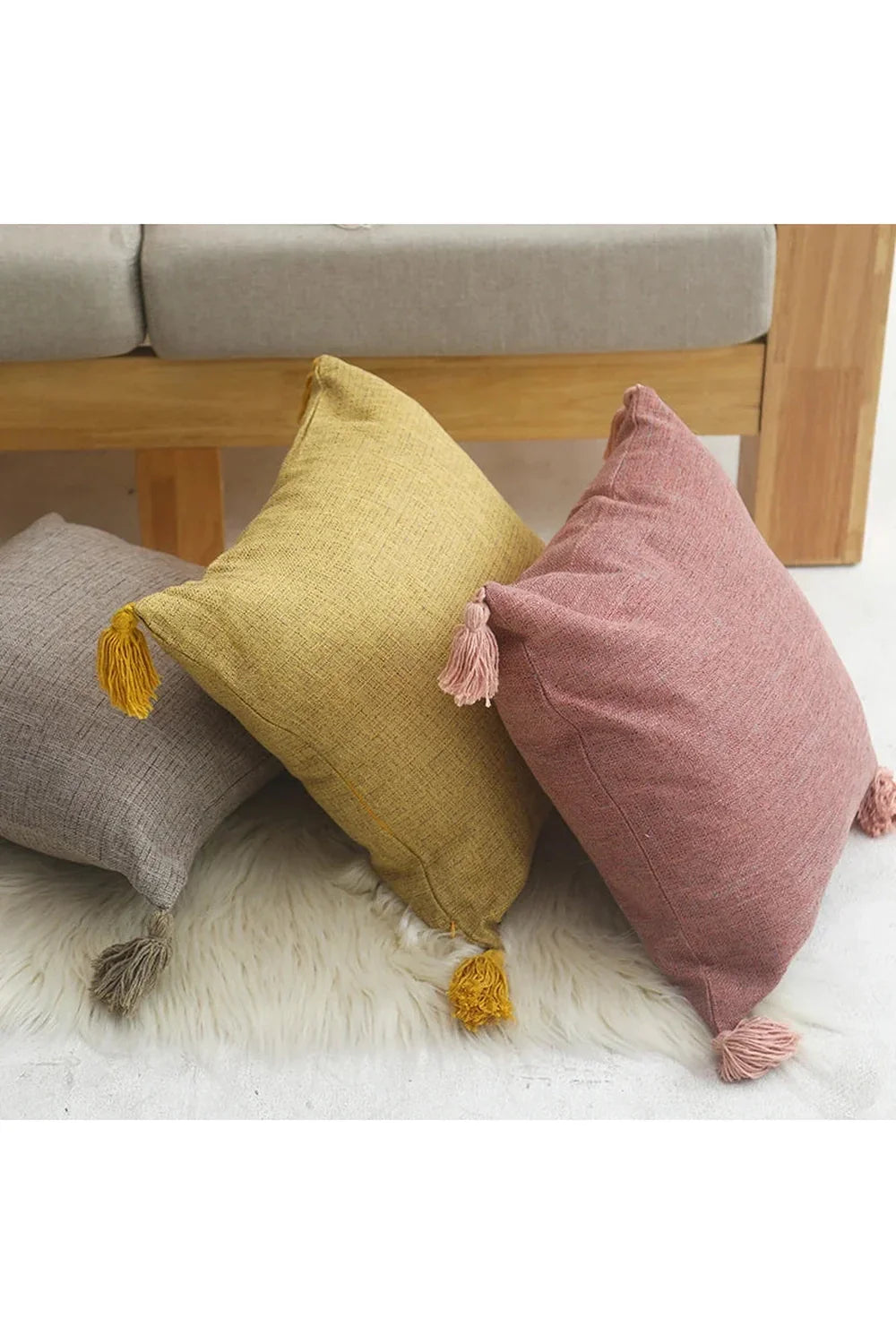 Lino Throw Pillow Cover | Vinantica