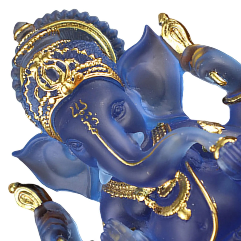 Rare colored semi-transparent Ganesh statues for luck in your home