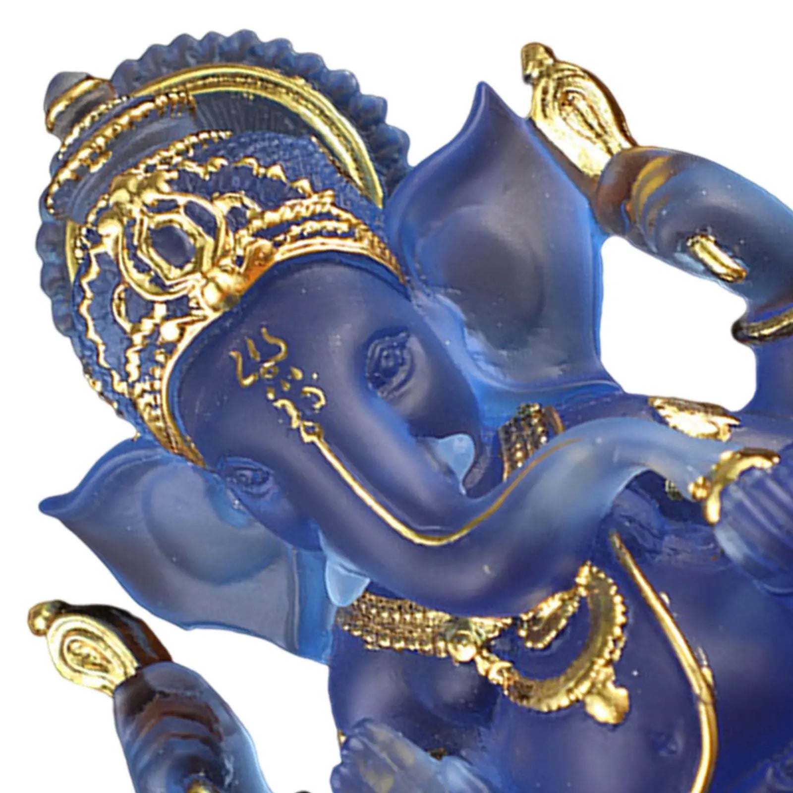 Rare colored semi-transparent Ganesh statues for luck in your home