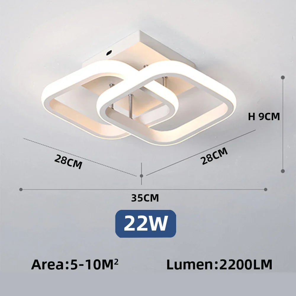 IRALAN Ceiling Chandelier LED Corridor Ceiling Lamp for Kitchen Bedroom Living Balcony Aisle Lamp Home Decor Foyer Track Lights