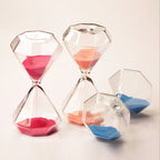 5–60 Minute diamond hourglass, hourglass, hourglass, children's gift, hourglass, home decoration, available in multiple color options