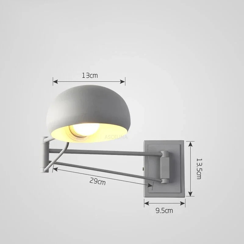 Modern Foldable LED Wall Lamp – Retractable Eye-Protective Wall Light for Bedroom, Study, Living Room, and Bathroom