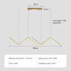 Modern LED Pendant Light – Smart Remote Control with Adjustable Brightness & Color Temperature for Dining Room, Living Room, and Bedroom