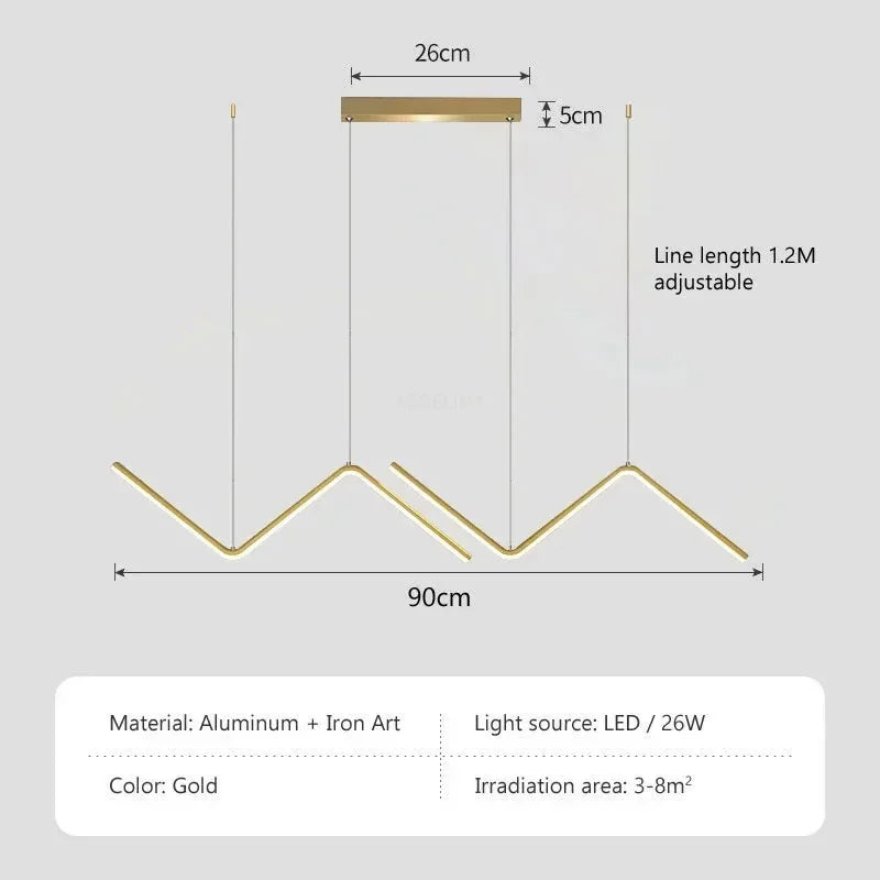Modern LED Pendant Light – Smart Remote Control with Adjustable Brightness & Color Temperature for Dining Room, Living Room, and Bedroom