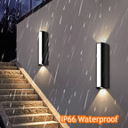 Modern Long LED Wall Light – Waterproof Outdoor Motion Sensor Lamp, IP66 Rating, AC 85-265V, for Garden, Patio, and Outdoor Decoration