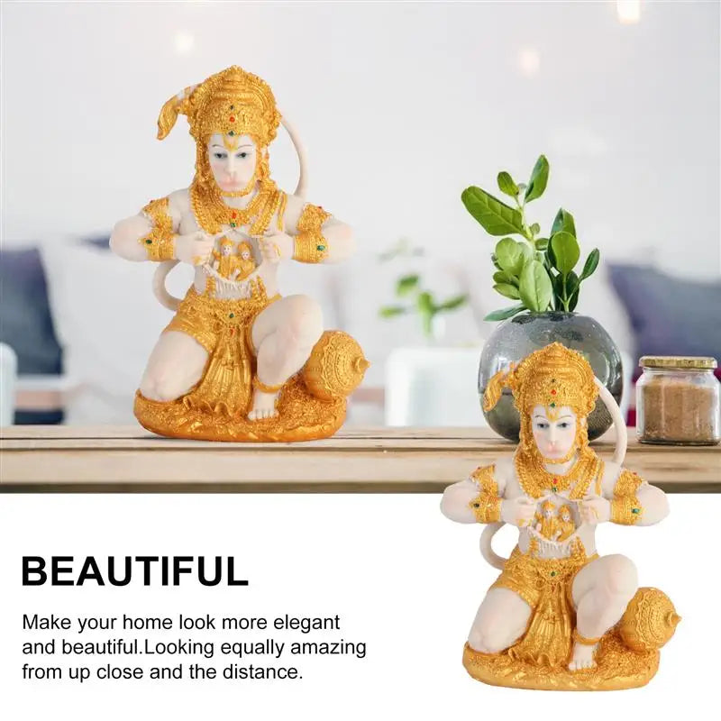1 Piece Hanuman Buddha Monkey God Figurine Southeast Asian Style Home Sculpture Lord Hanuman Statue Buddha Figur Ornament