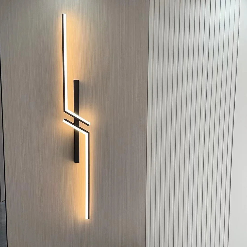 Modern Dimmable LED Wall Light – Remote-Control Minimalist Wall Sconce for Bedroom, Living Room, and TV Background