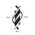 Modern LED Wall Light – Curved Spiral Design Sconce for Living Room, Bedroom, Aisle, and Home Decor