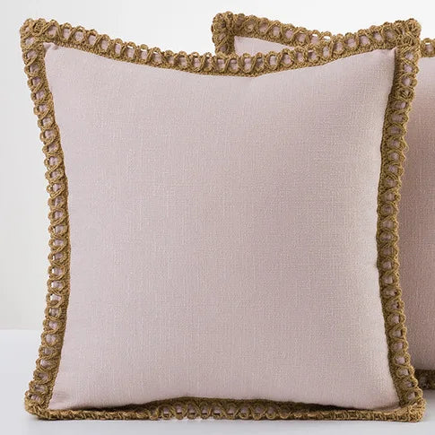 Colorful pillowcases in French style