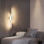 Modern Dual-Line LED Wall Lamp – Dimmable Up & Down Wall Light for Bedroom, Study, Dining Room, and TV Background Decor