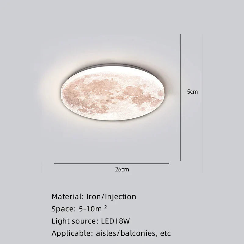 Moon Surface Artistic Modern Ceiling Lamp