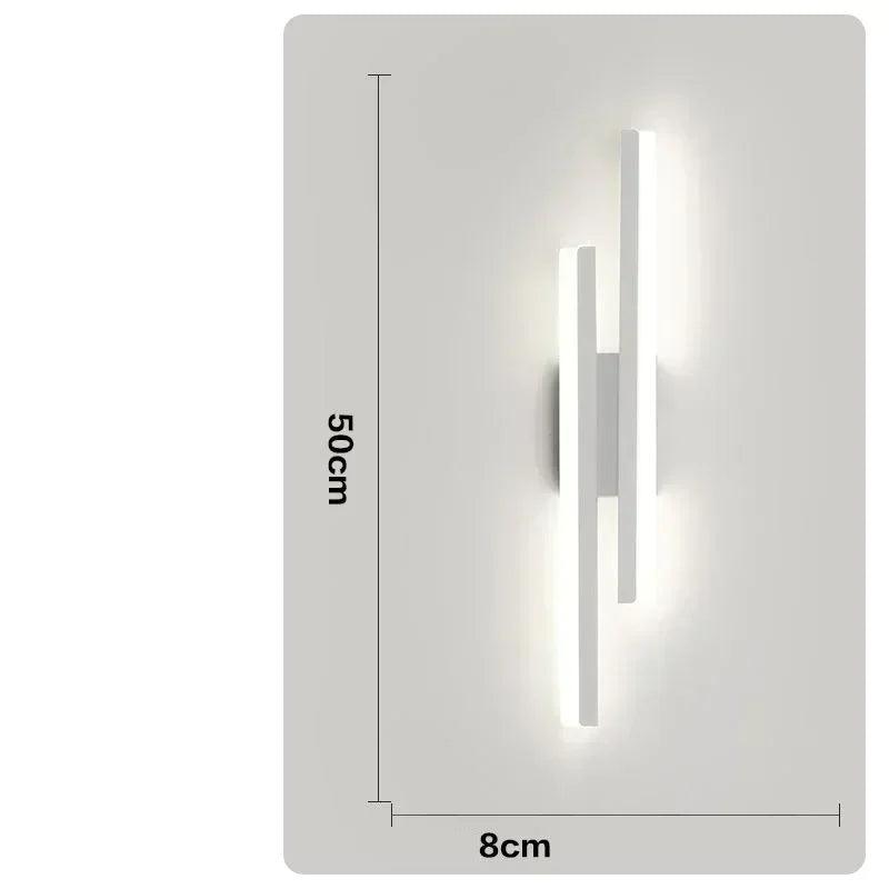LED Bedroom Wall Lamp Wall Acrylic Lampshade Indoor Lighting for Living Room Corridor Light Fixture 50cm 16W