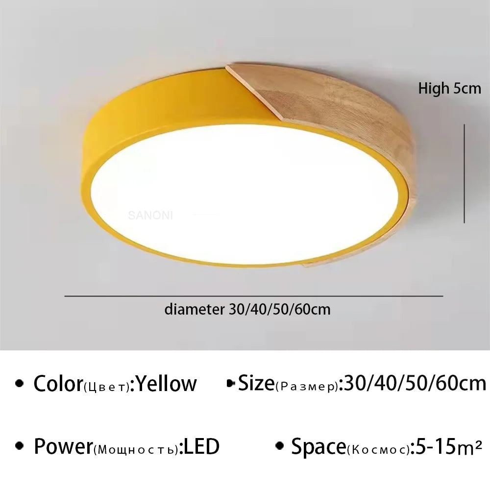 Modern LED Ceiling Light Macaron Chandelier