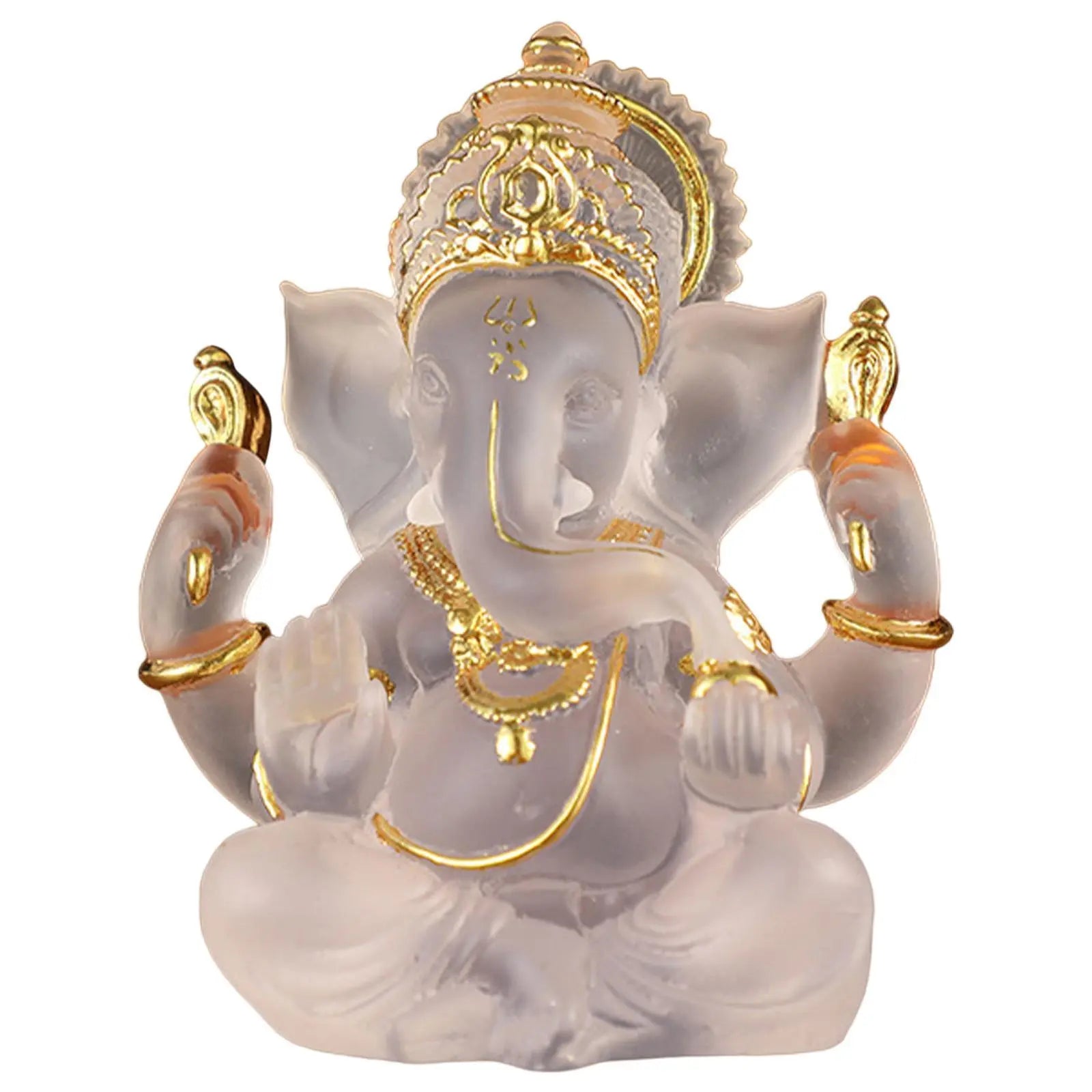 Rare colored semi-transparent Ganesh statues for luck in your home