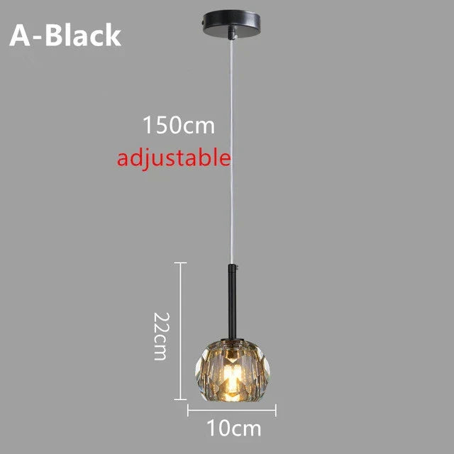 LED Nordic Modern Small Chandelier G9 AC90-260V Bedroom Bedside Chandelier Dining Room Living Room Bar Creative Crystal Light