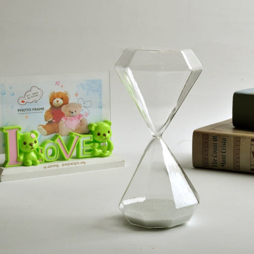 5–60 Minute diamond hourglass, hourglass, hourglass, children's gift, hourglass, home decoration, available in multiple color options