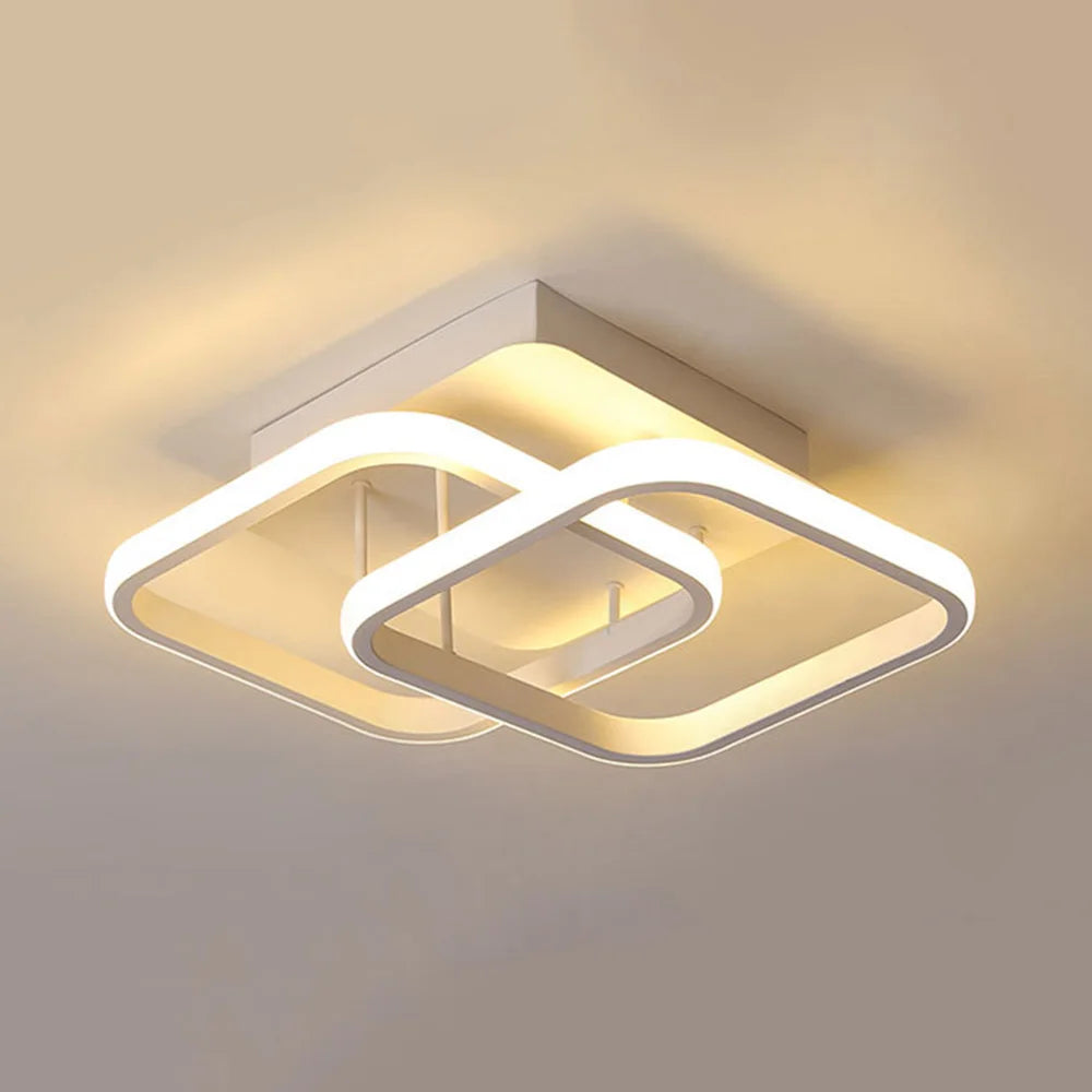 Modern Ceiling Lamp 85-265V Metal Ceiling Chandelier Three-tone Light Ceiling Lamp for Living Room Corridor Balcony Home Decor