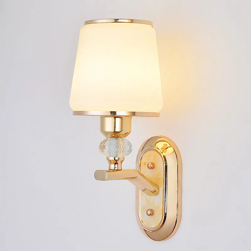 Modern LED Wall Lamp with Glass Lampshade | Wall Sconces