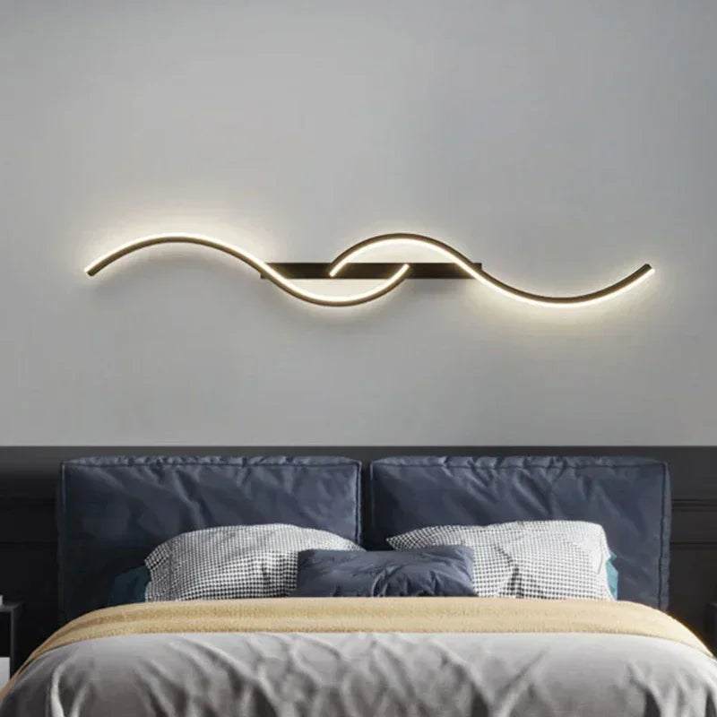 Modern LED Wall Lamp – Contemporary Wall Sconce for Living Room, Bedroom, Dining Room, and Hallway – Up & Down Lighting, Dimmable, Touch Switch, Indoor Home Decoration