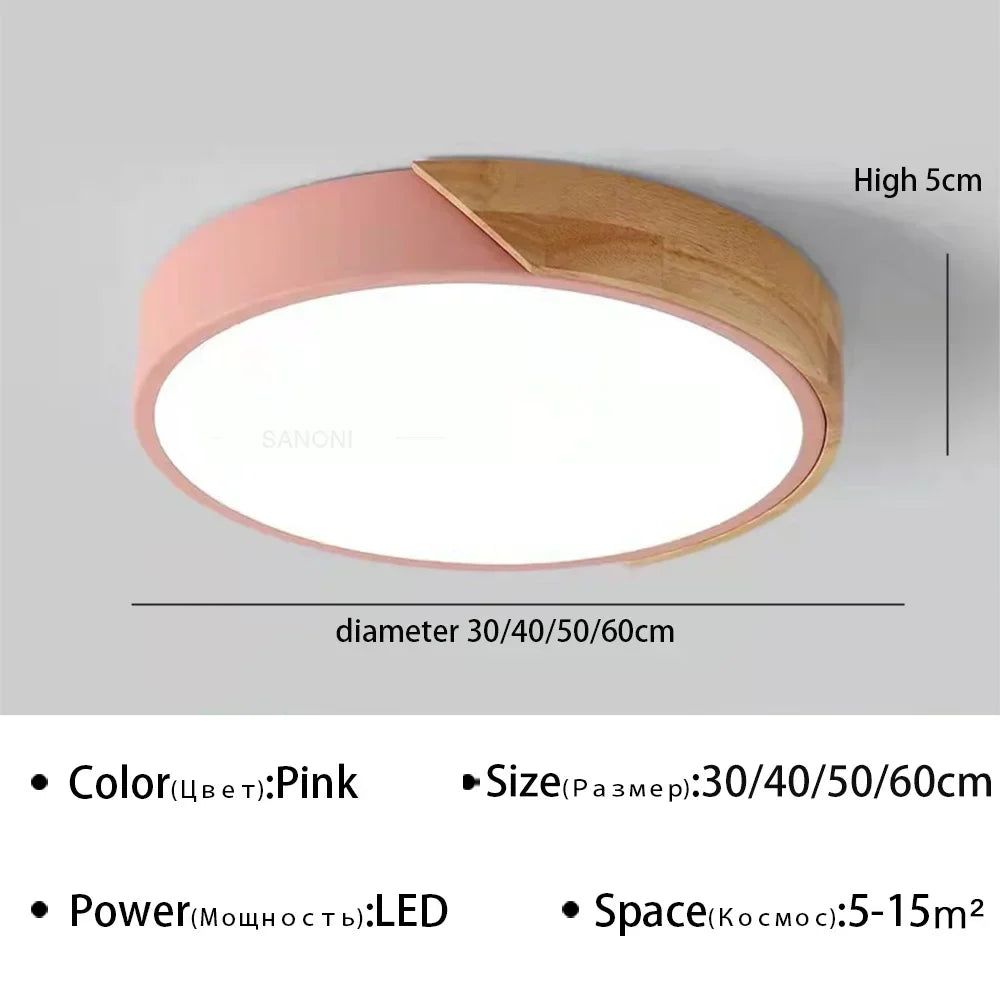 Modern LED Ceiling Light Macaron Chandelier