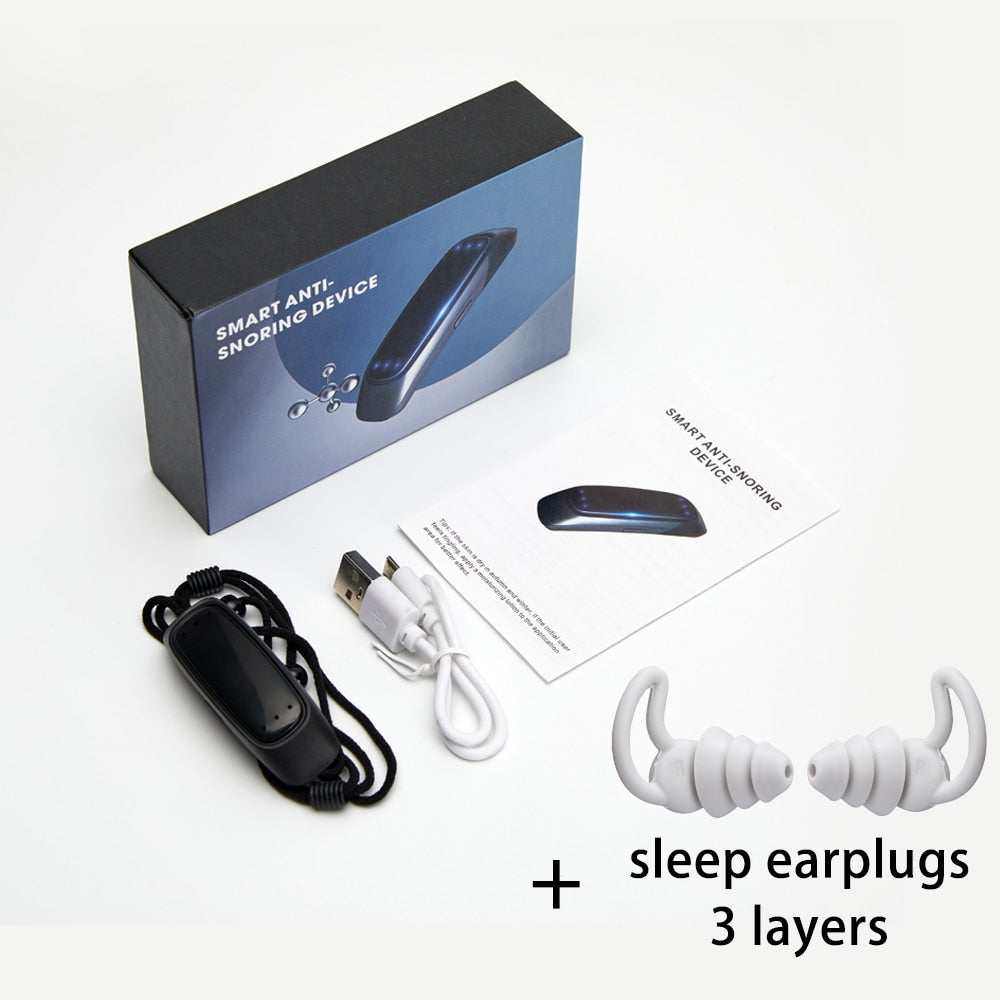 Intelligent anti-snoring device with muscle stimulation