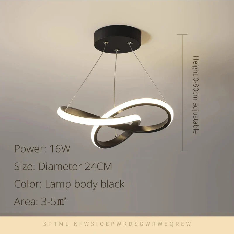 Modern LED Pendant Light Chandelier - Elegant Hanging Lamp for Versatile Spaces
