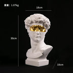 European Home Decor David Head Resin Statues Statues Home Decor Modern Abstract Art Bust Sculpture Art Sketch Practice