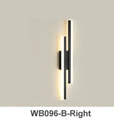 Modern LED Wall Lamp with Copper Line Pipe and Acrylic Lampshade