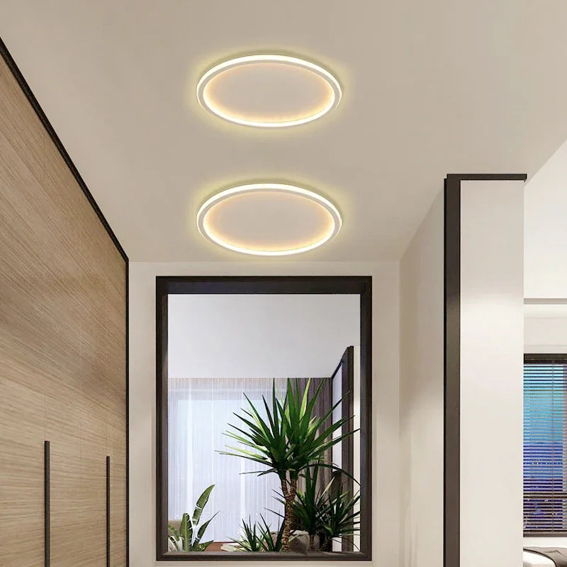 Modern LED Ceiling Light – Dimmable Indoor Lighting Fixture for Bedroom, Bathroom, Kitchen, and Corridor