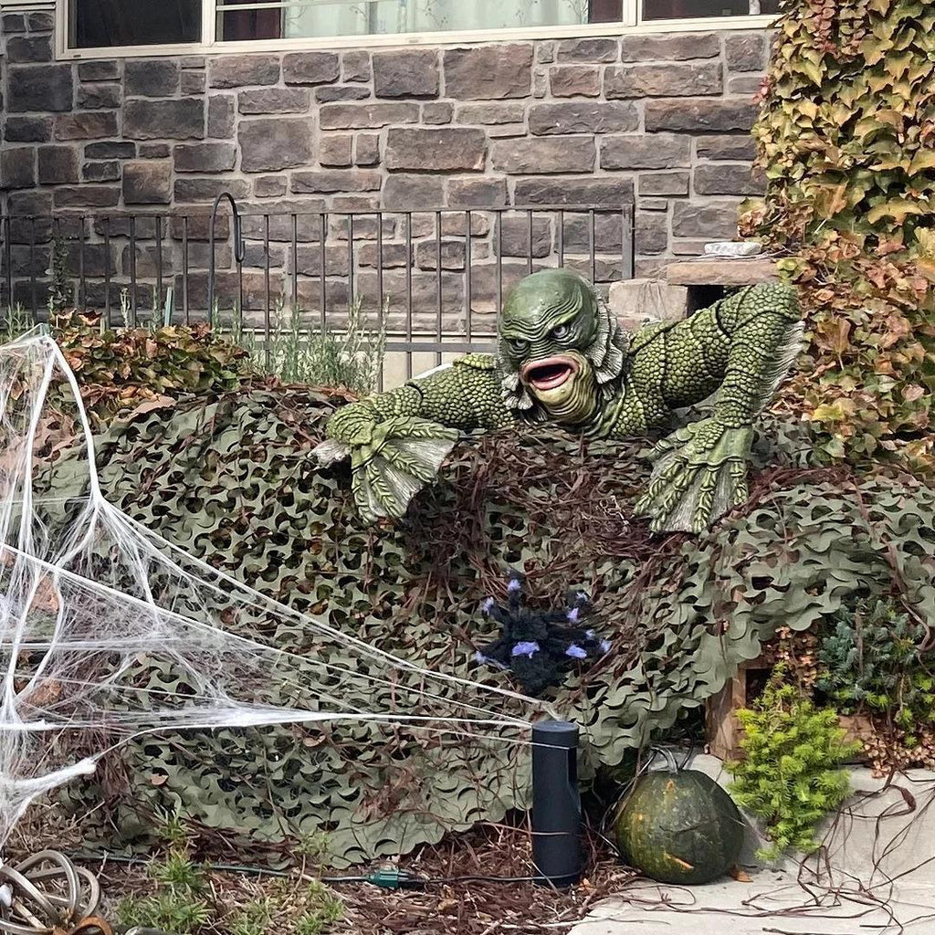 Kreatur The Black Lagoon Grab sculptures Figure Garden building Outdoor ornaments Monster Statue Man Halloween Decoration