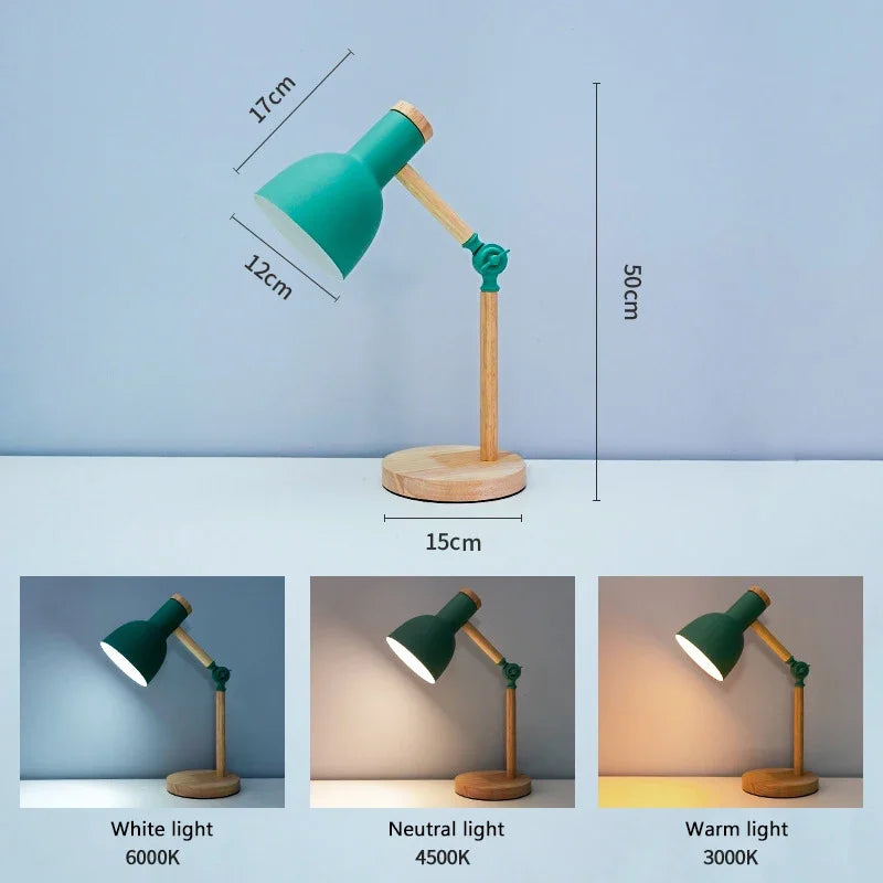 Artistic Mushroom-Shaped Wooden Desk Lamp: Illuminate Your Space with Style