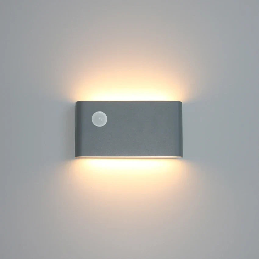 Modern LED Outdoor Motion Sensor Waterproof Wall Lamp - Ideal for Garden, Courtyard, and Corridor Lighting