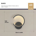 Modern LED Wall Lamp – Nordic Style Black, White, and Gold Wall Lighting for Living Room, Bedroom, Aisle, and Home Decor