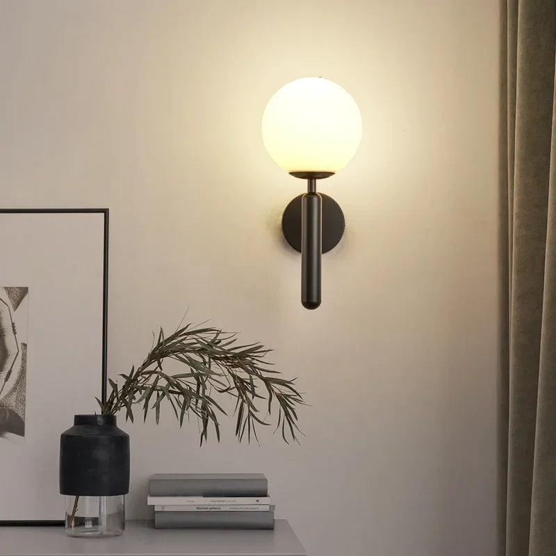Modern LED Wall Light – Indoor Wall Lamp for Hotel, Bathroom, Bedroom, Living Room, Corridor & Aisle, E27 Tri-Color Adjustable, AC Powered