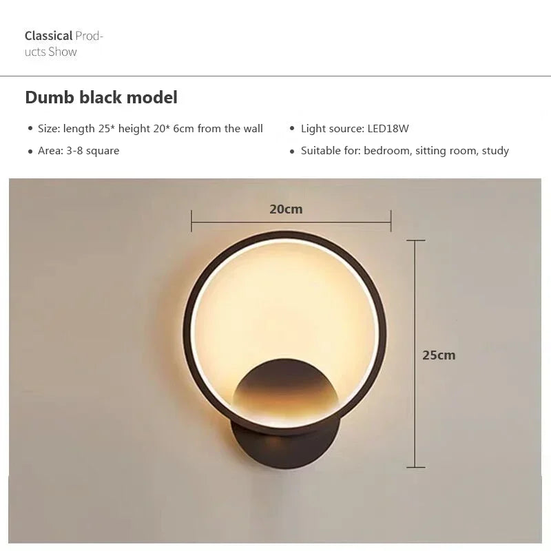 Modern LED Wall Lamp – Nordic Up & Down Wall Lighting for Living Room, Bedroom, Aisle, and Home Decor