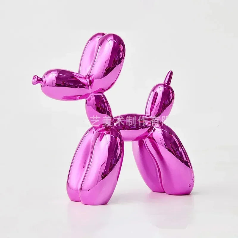 Nordic Balloon Dog Sculpture Resin Animal Ornament Art Sculptures and Figures Craft Home Decoration Room Desktop Accessories