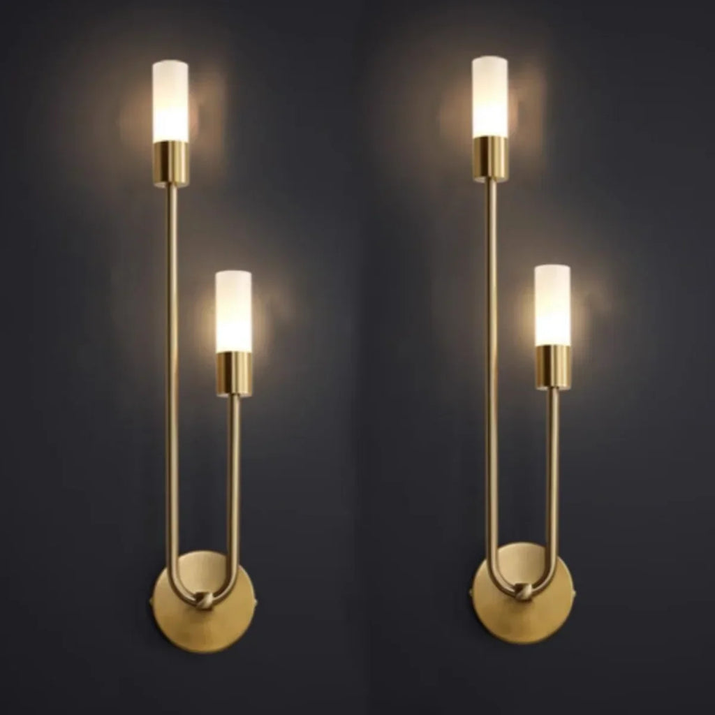 Modern Gold LED Wall Light – Nordic Sconce for Living Room, Bedroom, Kitchen, and Hallway Décor