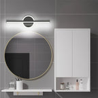 Vinantica | LED Wall Light LineaLux | Black & Gold | 40/60/80 cm | Warm, Cold & Three-Color Light | Modern Mirror & Wall Lighting
