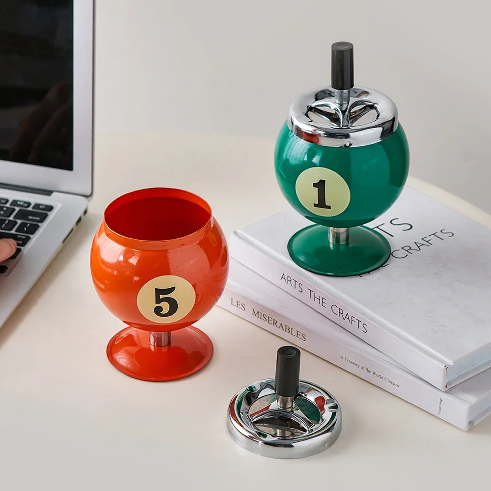 Metal Billiard Ashtray